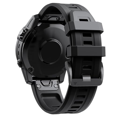 20mm Quick Fit Armband Kompatibel mit Garmin Fenix 8 43mm, Silikon Ersatzarmband Sport Uhrenarmband für Garmin Fenix 8 43mm/ Garmin Fenix 7s/Fenix 6s von Factorys