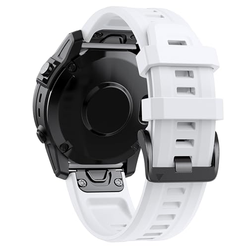 20mm Quick Fit Armband Kompatibel mit Garmin Fenix 8 43mm, Silikon Ersatzarmband Sport Uhrenarmband für Garmin Fenix 8 43mm/ Garmin Fenix 7s/Fenix 6s von Factorys