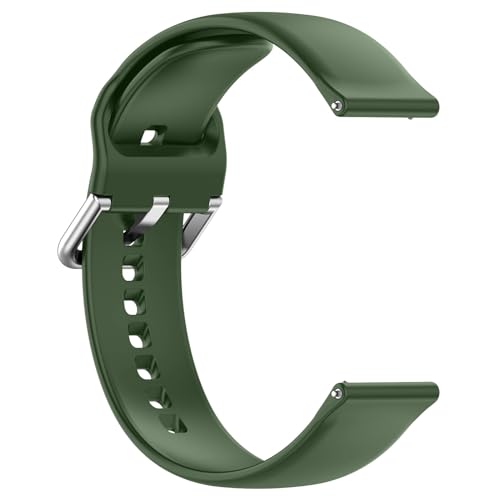 Ersatzbänder Kompatibel mit Amazfit Bip 5, weiche und flexible Silikon-Ersatzbänder Atmungsaktive Sportarmband Gummibänder (Armee-Grün) von Factorys