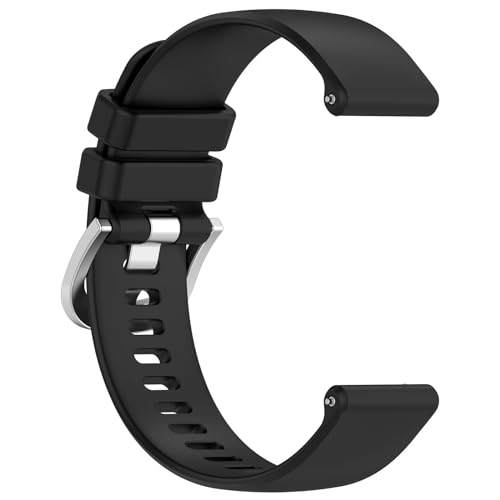 Ersatzbänder Kompatibel mit Garmin Vivoactive 5, weiche und flexible Silikon-Ersatzbänder Atmungsaktive Sportarmband Gummibänder (Schwarz) von Factorys