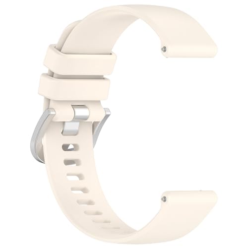 Ersatzbänder Kompatibel mit Huawei Watch GT 4 41mm, weiche und flexible Silikon-Ersatzbänder Atmungsaktive Sportarmband Gummibänder (Beige) von Factorys