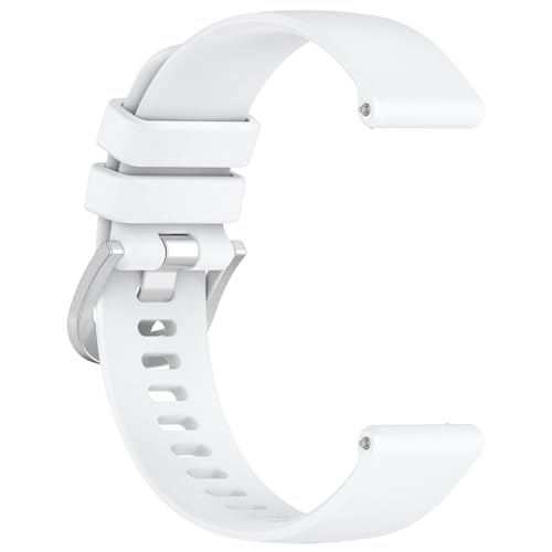 Ersatzbänder Kompatibel mit Huawei Watch GT 4 41mm, weiche und flexible Silikon-Ersatzbänder Atmungsaktive Sportarmband Gummibänder (Weiß) von Factorys