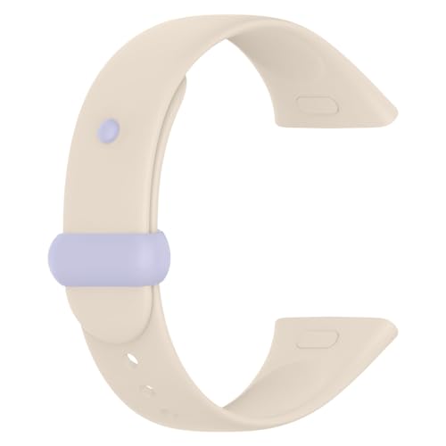 Factorys Ersatzbänder Kompatibel mit Xiaomi Redmi Watch 3, weiche und flexible Silikon-Ersatzbänder Atmungsaktive Sportarmband Gummibänder (Beige) von Factorys