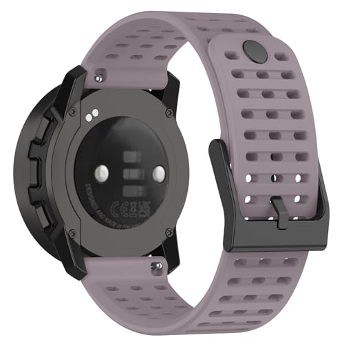 Factorys Ersatzbänder für Suunto 9 Peak/Peak Pro, weiche und flexible Silikon-Ersatzbänder Atmungsaktive Sportarmband Gummibänder (Lila) von Factorys