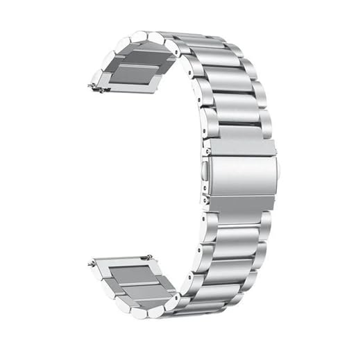 Factorys Metall Armband 22mm Kompatibel mit Pebble 2 SE für Herren Damen, Edelstahl Ersatzarmband Uhrenarmband für Pebble 2 SE von Factorys