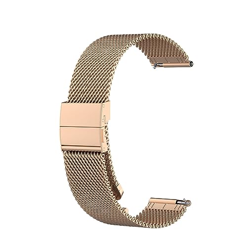 Factorys Metall Armband 22mm Kompatibel mit TicWatch Pro 4G LTE für Herren Damen, Edelstahl Masche Metall Ersatzarmband Uhrenarmband für TicWatch Pro 4G LTE von Factorys