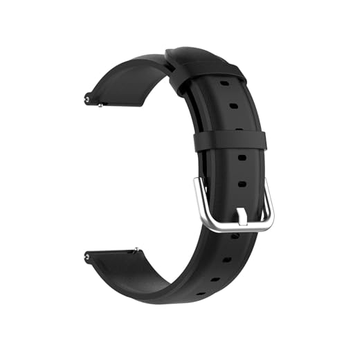 Leder Uhrenarmbänder Kompatibel mit Garmin Forerunner 158 Armband für Damen Herren, 20mm Uhrenarmband Smart Watch Lederarmband für Garmin Forerunner 158 Ersatzarmband von Factorys