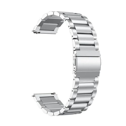 Metall Armband 20mm Kompatibel mit Amazfit GTR Mini für Herren Damen, Edelstahl Ersatzarmband Uhrenarmband für Amazfit GTR Mini von Factorys