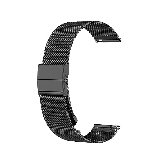 Metall Armband 20mm Kompatibel mit Garmin Vivoactive 5 für Herren Damen, Edelstahl Masche Metall Ersatzarmband Uhrenarmband für Garmin Vivoactive 5 von Factorys