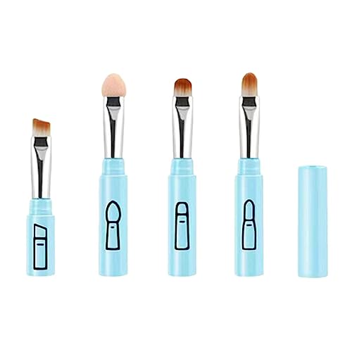 Abnehmbarer 4-in-1-Make-up-Stiftpinsel - Tragbares, abnehmbares Highlight-Lidschatten-Grundierungspinsel-Set | Abnehmbare Foundation-, Highlight-, Lippen- und Rougepinsel, weiche Facynde von Facynde