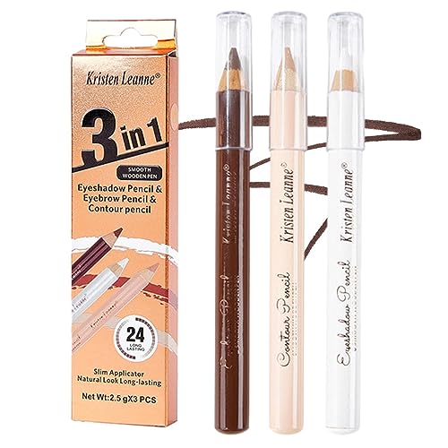 Augenbrauenstift-Set | Wasserfester konturierender Eyeliner-Stift, Augenbrauen-Tönung,Verdeckendes Augen-Make-up-Zubehör für Dating, Ausgehen, Reisen, Urlaub, Einkaufen Facynde von Facynde