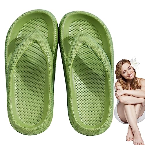 Duschpantoffeln - Duschhausschuhe mit dicker Sohle aus EVA für Damen,Ergonomische, leichte, rutschfeste Slipper für Garten, Spa, Badezimmer, Fitnessstudio, Strand, Schlafsaal, Schlafzimmer Facynde von Facynde