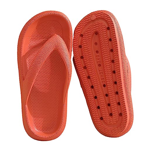 Duschpantoffeln | EVA-Damen-Duschhausschuhe mit dicker Sohle,Ergonomische, leichte, rutschfeste Slipper für Garten, Spa, Badezimmer, Fitnessstudio, Strand, Schlafsaal, Schlafzimmer Facynde von Facynde