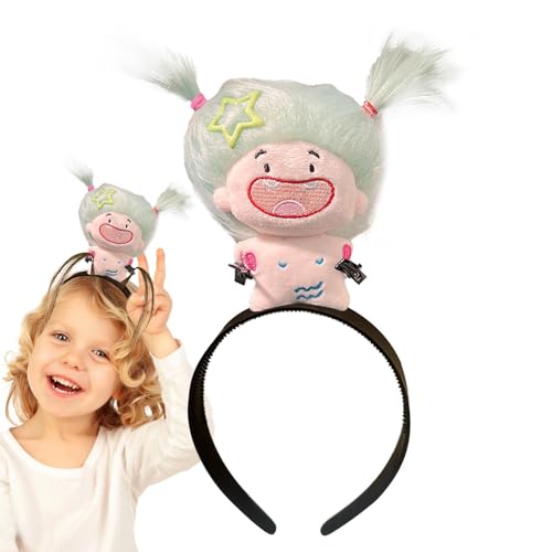 Facynde Puppen-Haarreifen,Plüsch-Puppen-Haarreifen, Konstellation Puppe Haarband süße Haarreifen, Kinder-Haargummis, Make-up-Modeaccessoire für Mädchen und Kinder von Facynde