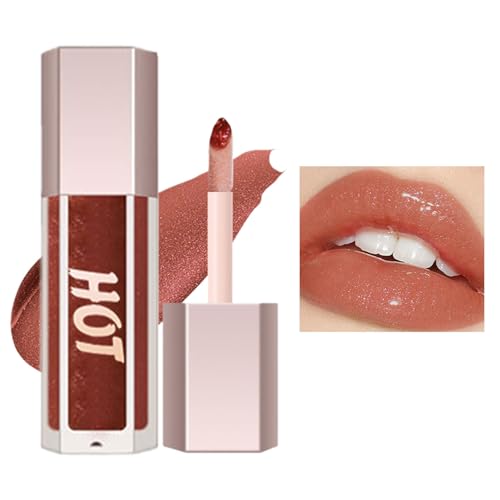 Feuchtigkeitsspendender Lipgloss, 8 Farben transparenter Gelee-Lippenstift, Water Glow Lip Gloss, färbt hochglänzendes Lippenöl für langanhaltende Feuchtigkeit Facynde von Facynde