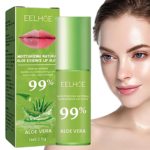 Feuchtigkeitsspendender Lipgloss - Feuchtigkeitsspendender Lip Repair Gloss mit natürlicher Aloe-Essenz - Lip Plumper verbessert die Elastizität der Lippen, langanhaltender klarer Lipgloss für Facynde von Facynde