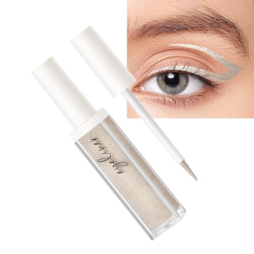 Flüssiger Eyeliner-Stift | Glitzer-Eyeliner - Glitzernder flüssiger Lidschatten, wasserfester, schimmernder, funkelnder Eyeliner für Valentinstags-Geburtstagsgeschenke Facynde von Facynde