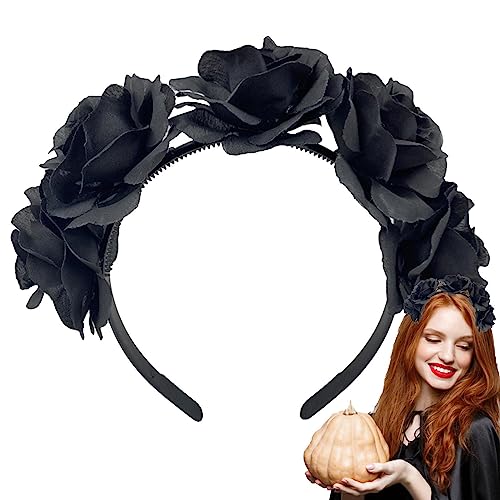 Gruseliges Halloween Stirnband,Damen Festival Blumen Haarband mit Spinne - Geschenk für Frauen und Mädchen, Halloween-Cosplay, Rollenspiel-Partyzubehör Facynde von Facynde