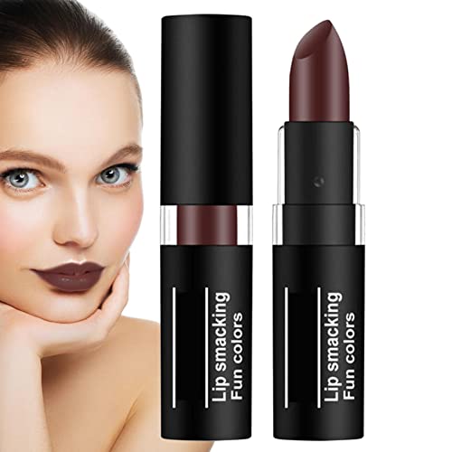 Langanhaltender Lippenstift - Lippen Make-up Lippenfarbe - Mattes Lippenstift-Set, Goth-Neuheits-Lippenstift für Halloween-Party, Cosplay, Make-up-Geschenkset für Mädchen und Frauen Facynde von Facynde