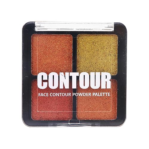 Lidschattenpalette für Frauen, 4 Farben mischbare Augen-Make-up-Palette, Vibrant Colors Shades Cosmetics, CompactGlitter Makeup-Palette, Pigment-Lidschatten-Palette, bunte Lidschatten-Palette Facynde von Facynde