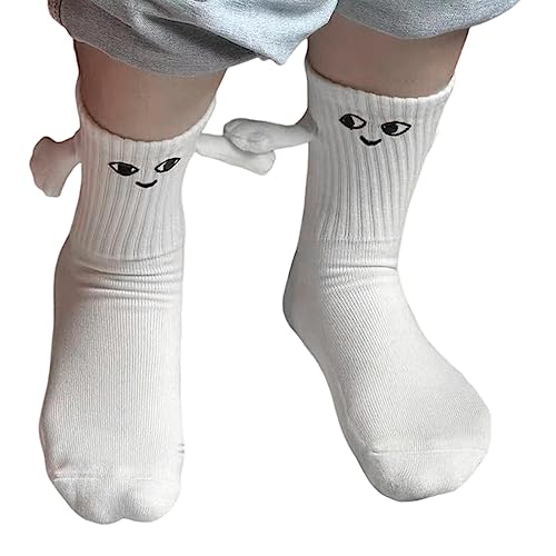 Lustige Socken Für Mädchen Süße N-Händchenhaltende Socken Für Mädchen Und Frauen,Paarsocken Mit 3D-und Magnetischem Saugnapf, Halloween-Kostüme, Verkleidung, Partygeschenke von Facynde