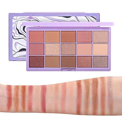 Schimmernder Lidschatten - Matte, hochpigmentierte Lidschatten-Palette | Make-up-Zubehör, Party-Satge für Zuhause, Arbeit, Einkaufen, Treffen, Verabredungen, Reisen Facynde von Facynde