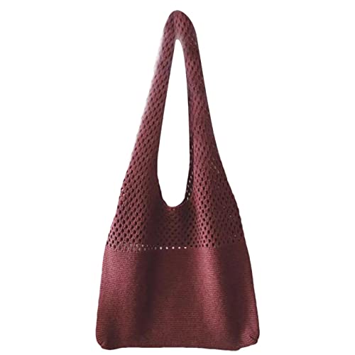 Facynde Sommer Strand Tasche, Damen Stroh Handtasche Sommer Korbtasche Basttasche Casual Crossbody Tasche Für Reise Schule Arbeit Einkaufen von Facynde