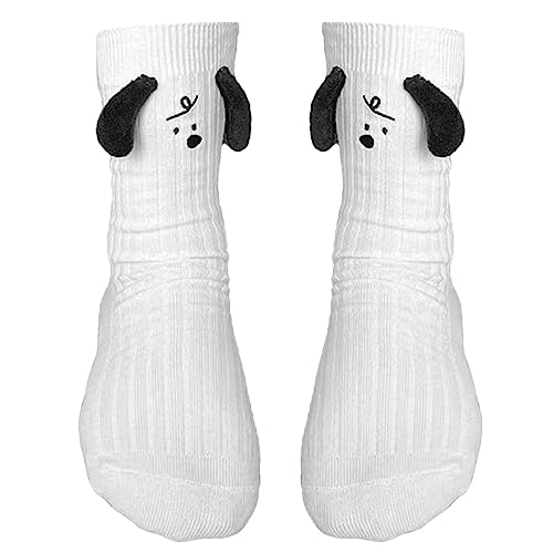 Süße Hundesocken - Hundesocken für Mädchen und Frauen,Lässige Baumwollsocken, lustige Neuheit, Stiefelgeschenke für Mädchen, Halloween-Kostüme Facynde von Facynde