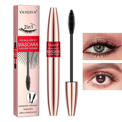 Verlängernde Mascara - Langlebige, waschbare Mascara | Schwarzbraune, voluminöse Wimperntusche, die das Augen-Make-up verlängert und Volumen verleiht, Wimpernlifting mit Up für Frauen Facynde von Facynde