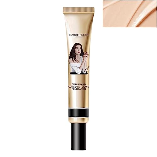 Volldeckende Concealer Foundation,Ölfreier Foundation-Concealer | 30 g matte, flüssige, volldeckende Gesichtsgrundierung, ölfreier Grundierungs-Concealer zur Aufhellung der Haut Facynde von Facynde