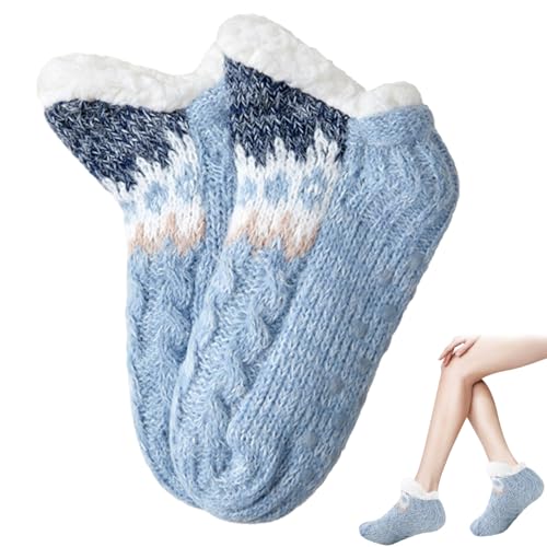 Warme Fuzzy-Socken - Weiche und warme Lammwollsocken mit Anti-Rutsch-Gripper - Damenbekleidung für Spielzimmer, Esszimmer, Wohnzimmer, Schlafzimmer, Arbeitszimmer Facynde von Facynde