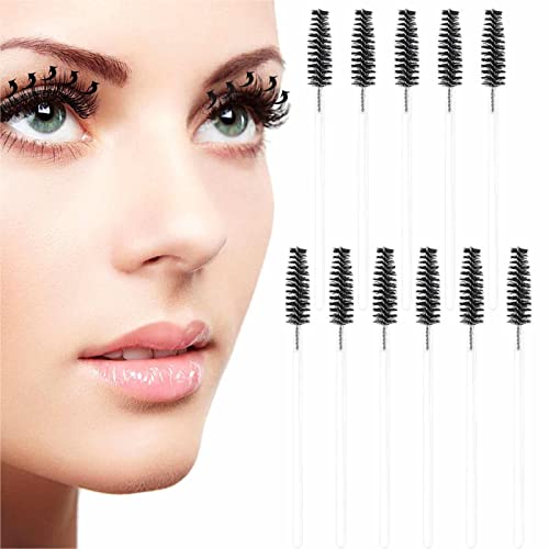 Wimperntusche Zauberstäbe, Weiche Borsten, elastischer Wimpernstab, verbesserte natürliche Form, 50 Stück Nylon-Wimpern-Werkzeuge, Wimpern-Mascara-Bürsten, Zauberstäbe, Applikator, Facynde von Facynde