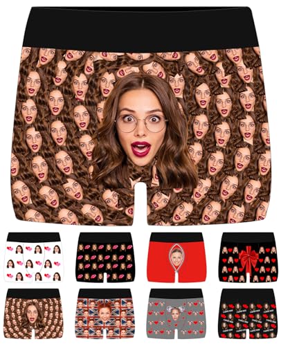 Personalisierte Boxershorts für Herren, individuelle Unterwäsche, Boyfriend-Gesicht, Bild, Boxer, personalisierbar, Ehemann, Valentinstagsgeschenk für Ihn, Stil 14, S/XXL Personalisierte Boxershorts für Herren, individuelle Unterwäsche, Boyfriend-Gesicht, Bild, Boxer, personalisierbar, Ehemann, Valentinstagsgeschenk für Ihn, Stil 14, S/XXL von Fadace