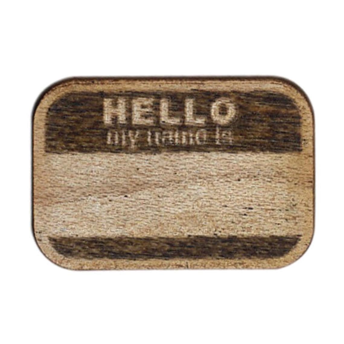 Hallo, Mein Name Ist Laser Cut Anstecknadel Hallo, Mein Name Ist Laser Cut Anstecknadel von FadeHurricaneDesign