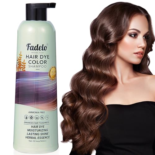 Fadelo Haarfärbe-Shampoo 4-in-1 für graue Haare, neue Formel, semi-permanentes Haarfärbe-Shampoo auf Kräuterbasis, feuchtigkeitsspendend, langanhaltender Glanz für Männer und Frauen (Ca Fadelo Haarfärbe-Shampoo 4-in-1 für graue Haare, neue Formel, semi-permanentes Haarfärbe-Shampoo auf Kräuterbasis, feuchtigkeitsspendend, langanhaltender Glanz für Männer und Frauen (Ca von Fadelo