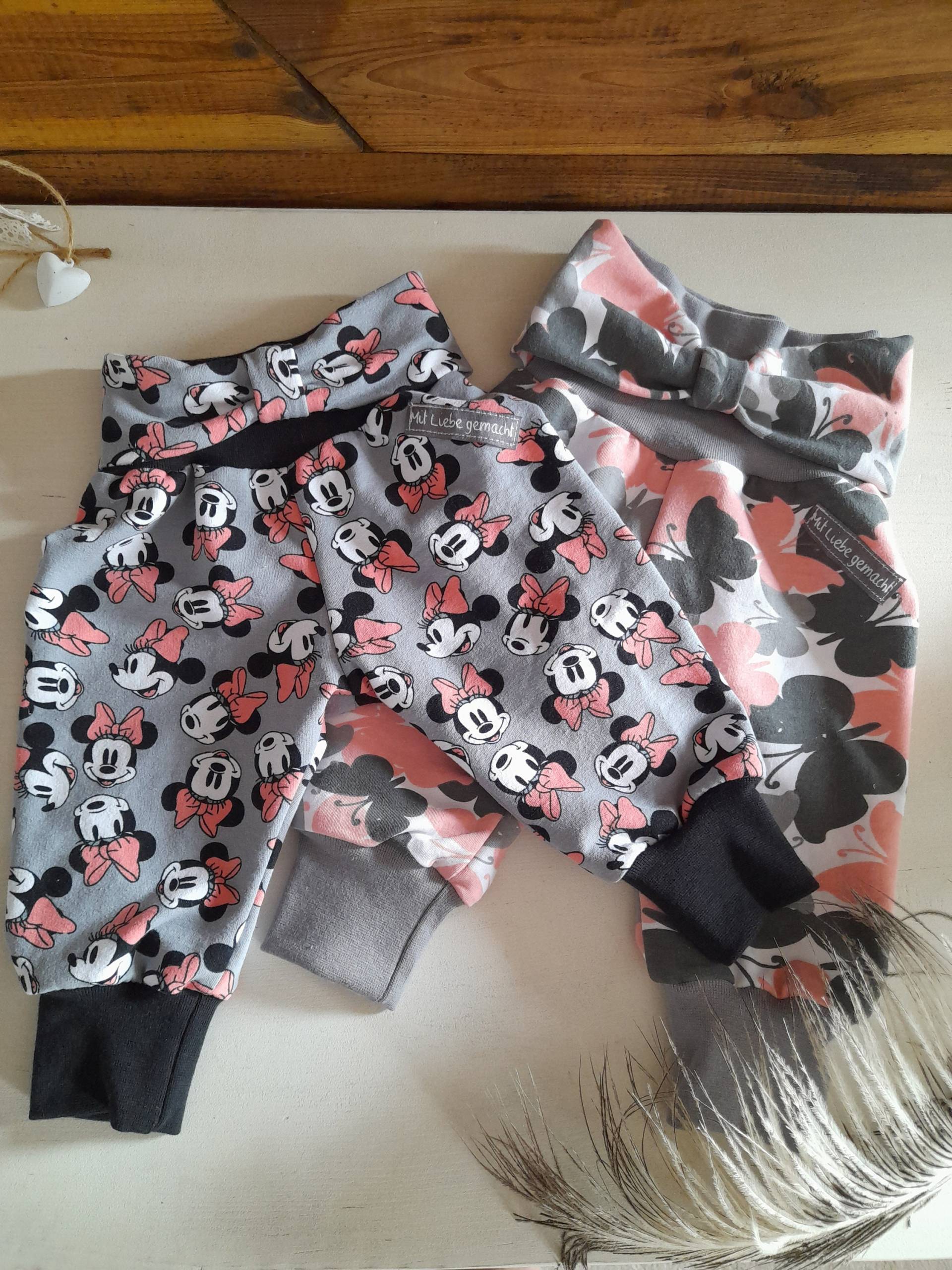 Baby Pumphose 2Er Set, Lang, Mädchen, Sommersweat, French Terry, Gr. 62/68 von FadenScheune