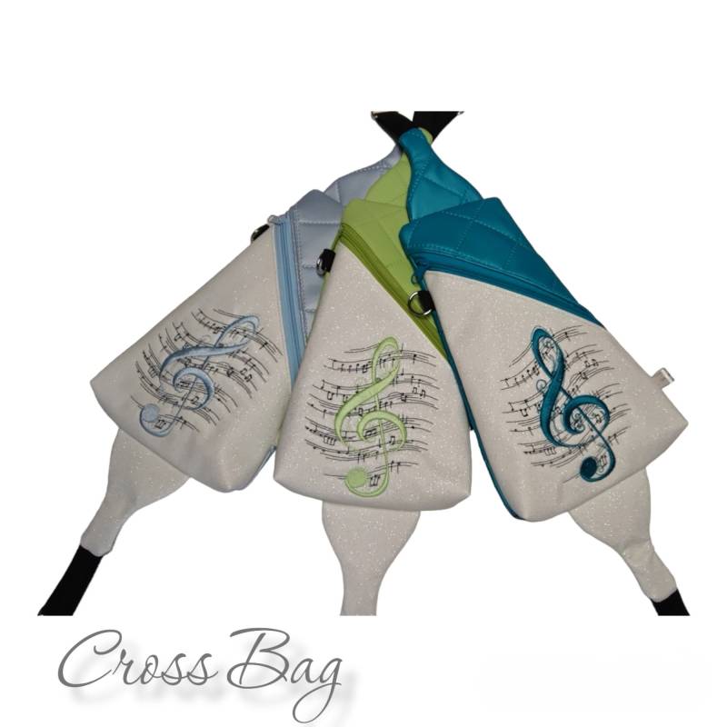 Cross Bag... Notenschlüssel von FadenZauberDesign
