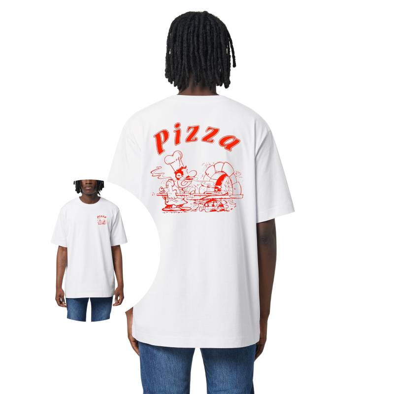 Pizza T-Shirt Oversize Pizzeria Lover Geschenk Für Ihn Sie Unisex Margherita Italien Baumwolle Lustiges Pizza T-Shirt Oversize Pizzeria Lover Geschenk Für Ihn Sie Unisex Margherita Italien Baumwolle Lustiges von FadenZauberStudio