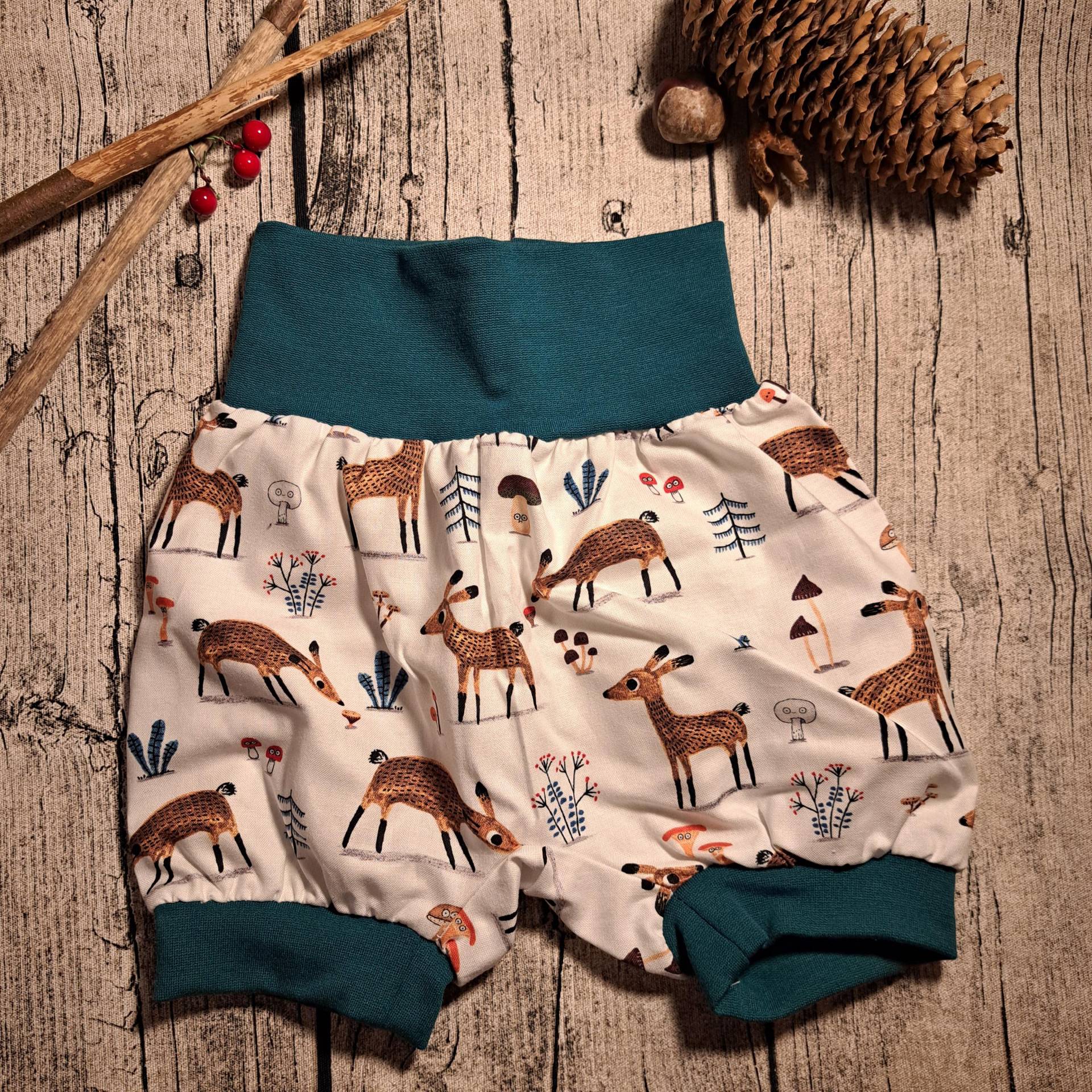 Baby Pumphose Größe 80 - Rehe Baby Pumphose Größe 80 - Rehe von Fadendurcheinander