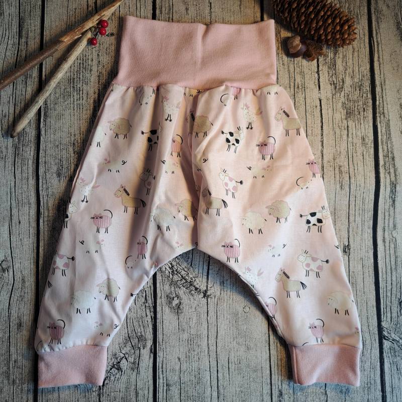 Kinder Haremshose Größe 86 - Bauernhof von Fadendurcheinander