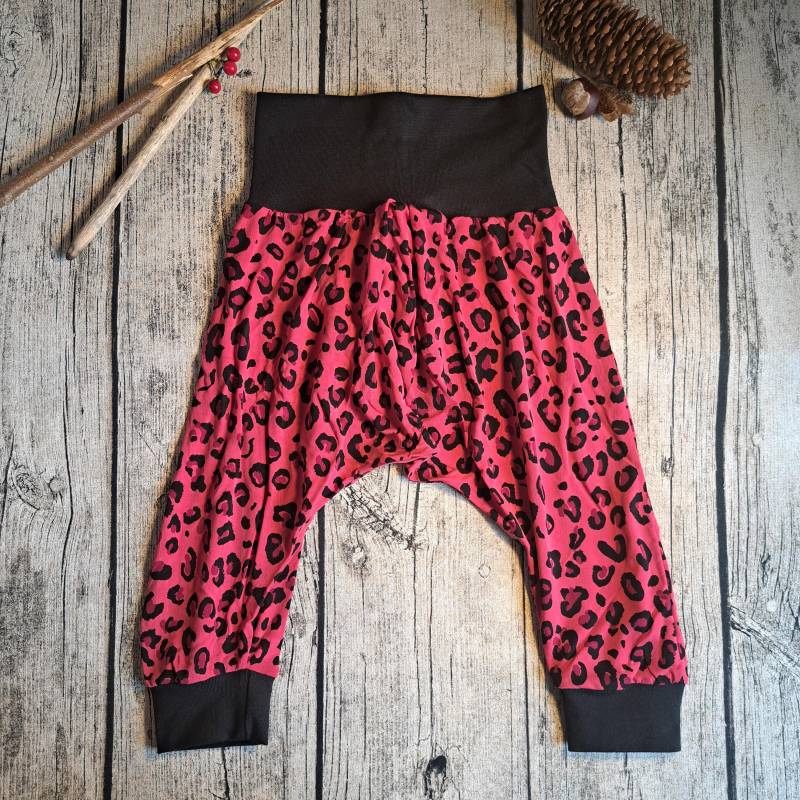 Kinder Haremshose Größe 86 - Leoprint | B-Ware von Fadendurcheinander