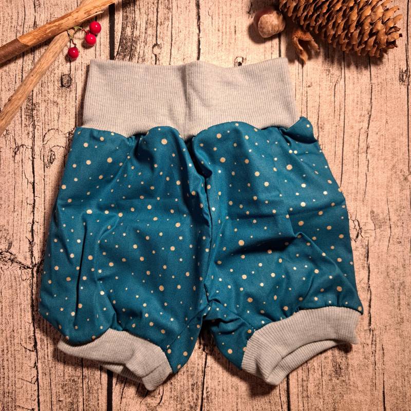 Kinder Pumphose Größe 92 - Glitzerpunkte von Fadendurcheinander