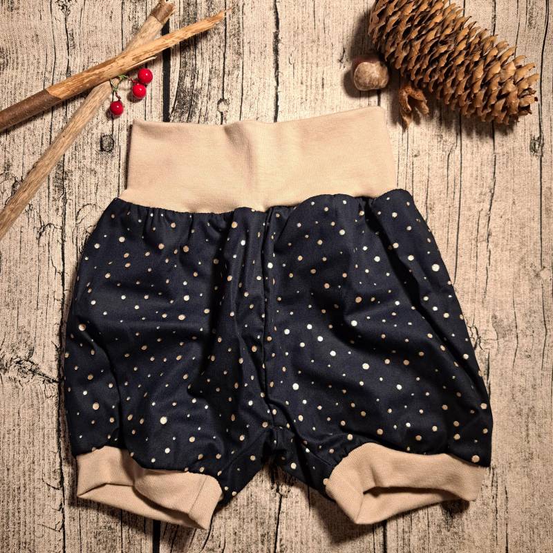 Kinder Pumphose Größe 92 - Glitzerpunkte von Fadendurcheinander