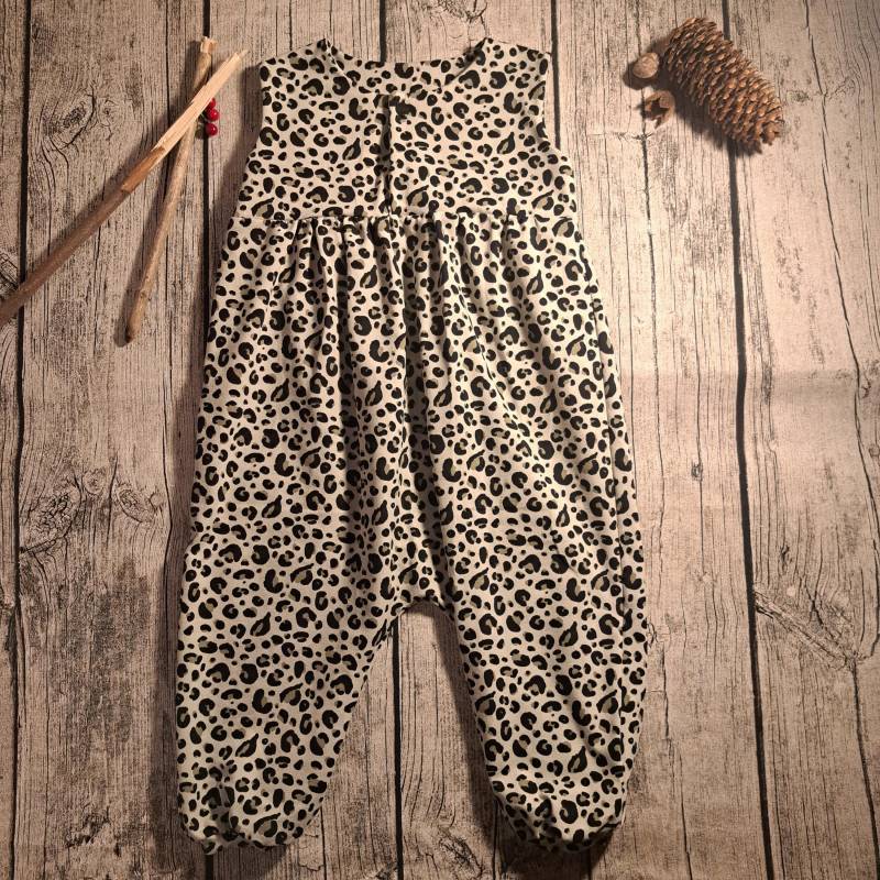 Kinder Strampler Größe 86 - Leoprint von Fadendurcheinander