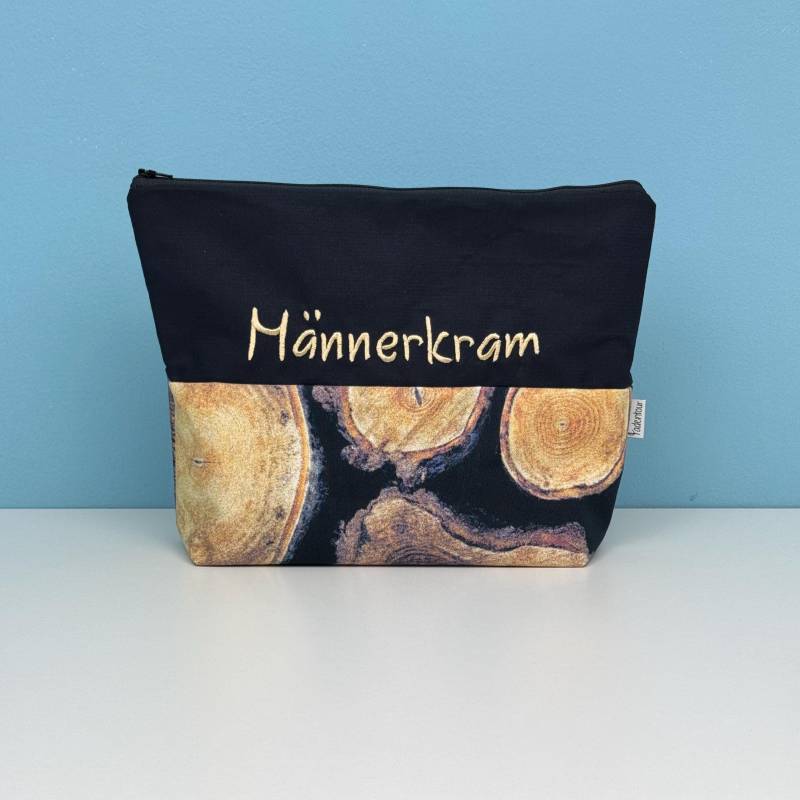 Kulturbeutel „Holz" von Fadentour