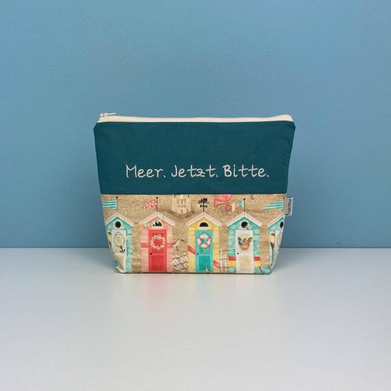 Kulturbeutel „Meer. Jetzt. Bitte." | Strandhaus Kulturbeutel „Meer. Jetzt. Bitte." | Strandhaus von Fadentour