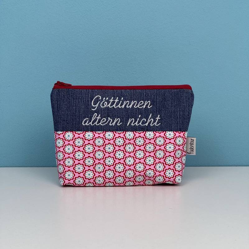 Schminktasche "Blümchen" Schminktasche "Blümchen" von Fadentour