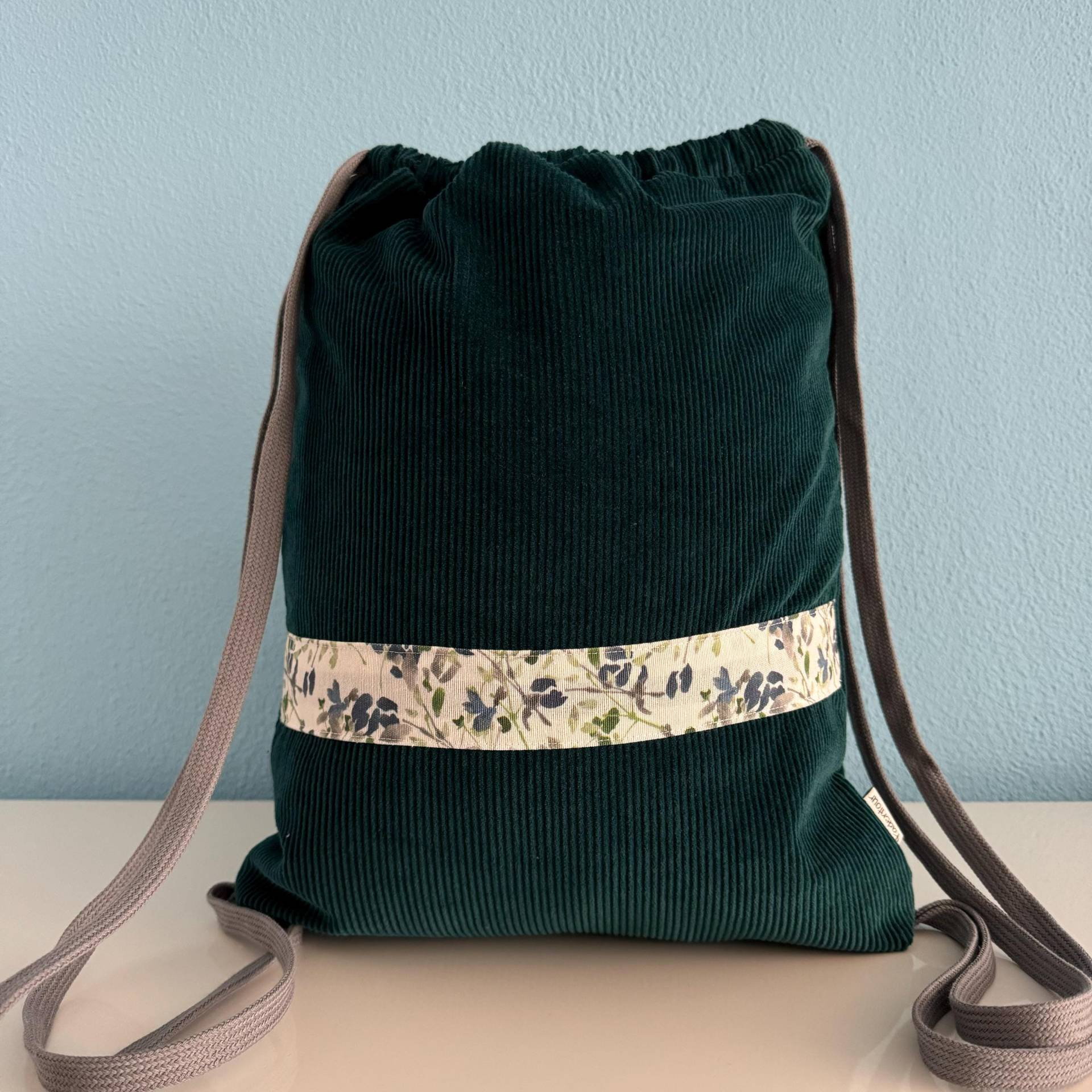 Turnbeutel "Blütenzweige" von Fadentour