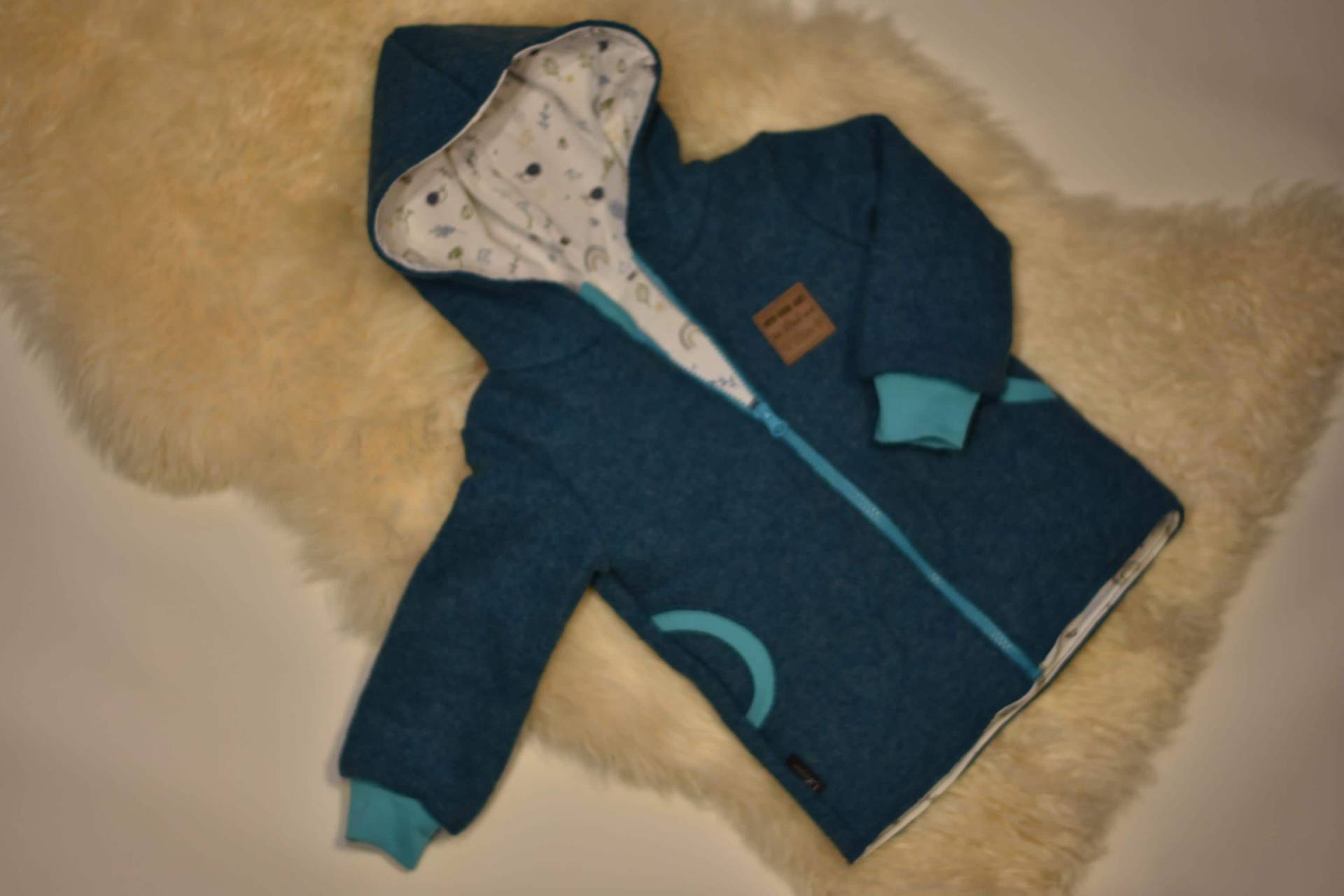 Walkjacke Größe 92 von FadenzauberHandemade