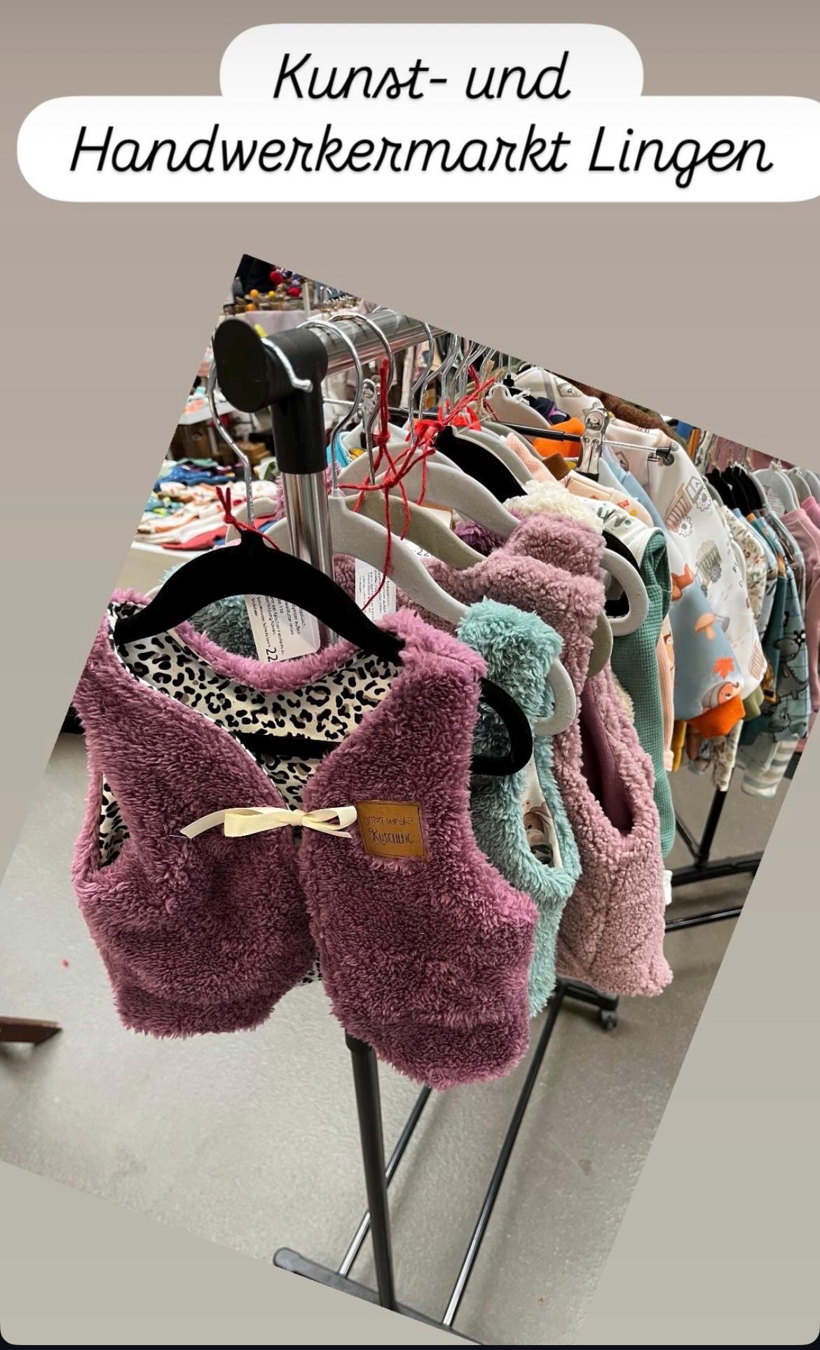 Weste Für Kinder, Teddyplüschweste, Flauschige Weste von FadenzauberHandemade